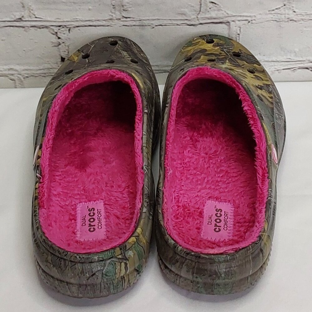 'Dual Crocs' 'Freesail' Realtree Clog Fuchsia Lin… - image 3